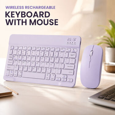 Wireless Rechargeable Keyboard With Mouse