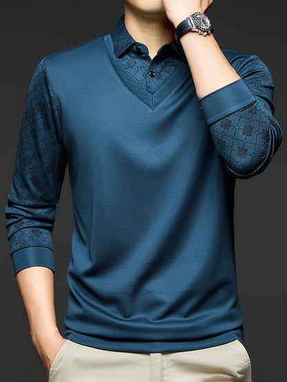 Brave Valvet Men’s Premium Full-Sleeve Textured Polo T-Shirt –  2026✨