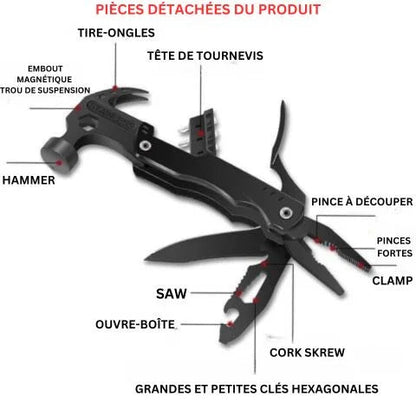 Marteau to Griffes Multifunction 14 en 1