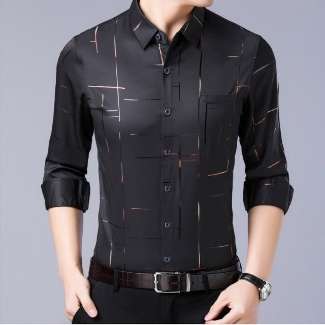 Men’s Classic Blue & Plaid Cotton Shirt 2026🔥UP TO 50% OFF 🔥