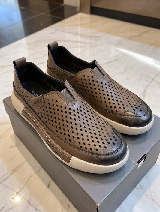 🤎 Elite Brown Breathable Shoes – Class & Comfort for Men
