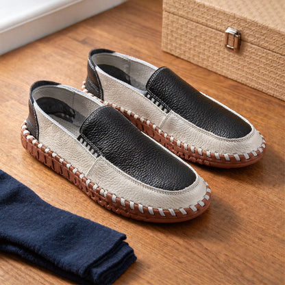Men’s Classic White-balck Loafers 2026 ✨