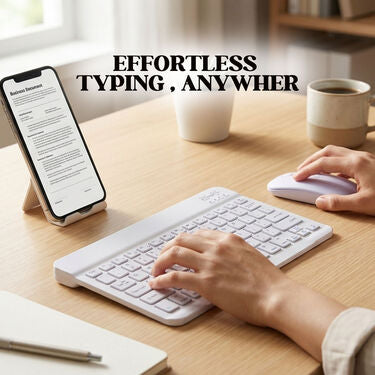 Wireless Rechargeable Keyboard With Mouse