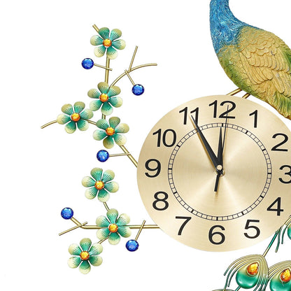 Décor Majestic Peacock Wall Clock 65CM/75CM– Luxury 2026🦚