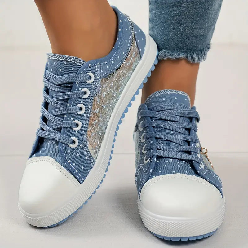 Embroidery Floral Mesh Casual Shoes 2026