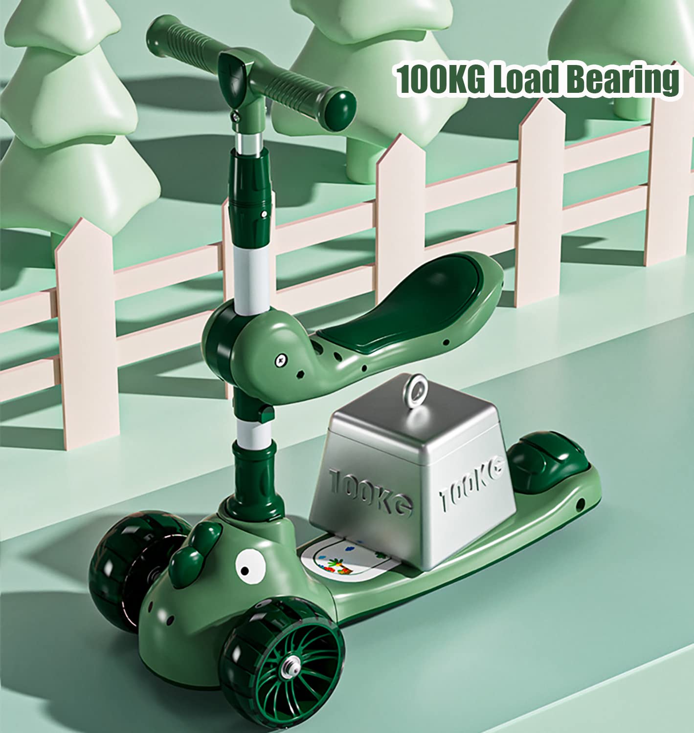 ✨ 3-in-1 Kids Scooter with LED Lights — Fun, Safety & Learning Together!🛴