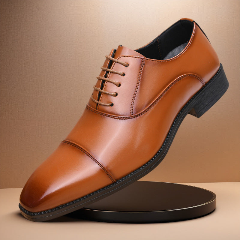 ✨ Professional Brown Leather Shoes – Style Meets Comfort  Oxford-2026