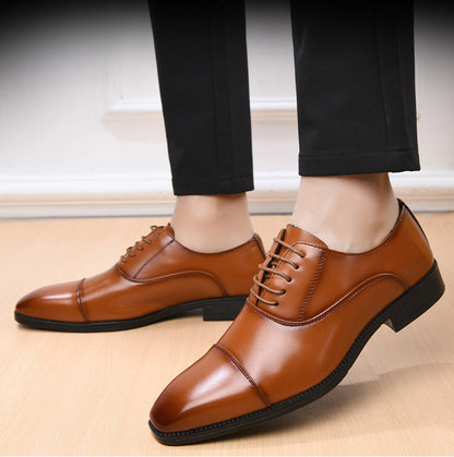 ✨ Professional Brown Leather Shoes – Style Meets Comfort  Oxford-2026