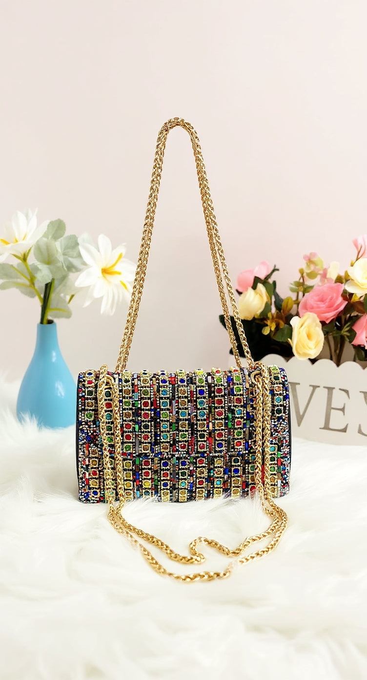 💎 Luxury Designer Monogram Purse  with Gold Pendant  – Women Collection 2026✨
