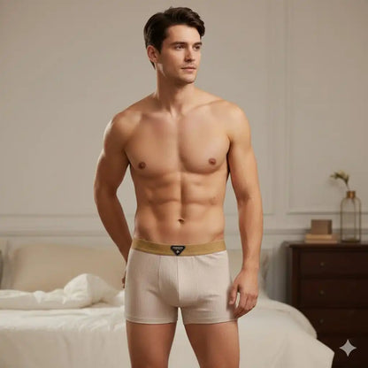 Set of 4 Men's Waffle Boxers – Breathable & Elastic Waistband 2026 ✅