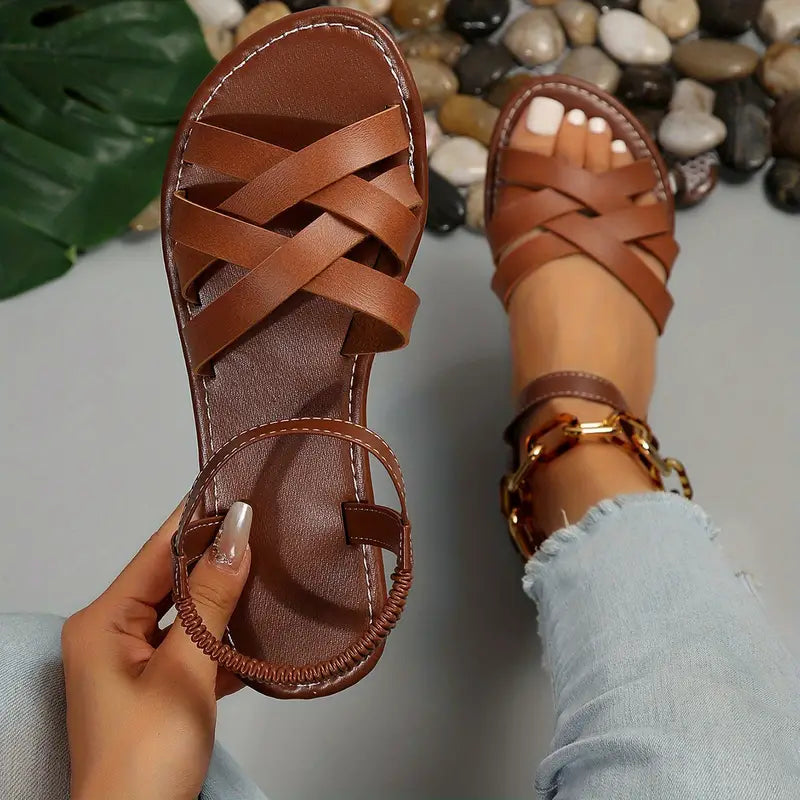 Women's Crisscross Flat Sandals  2026