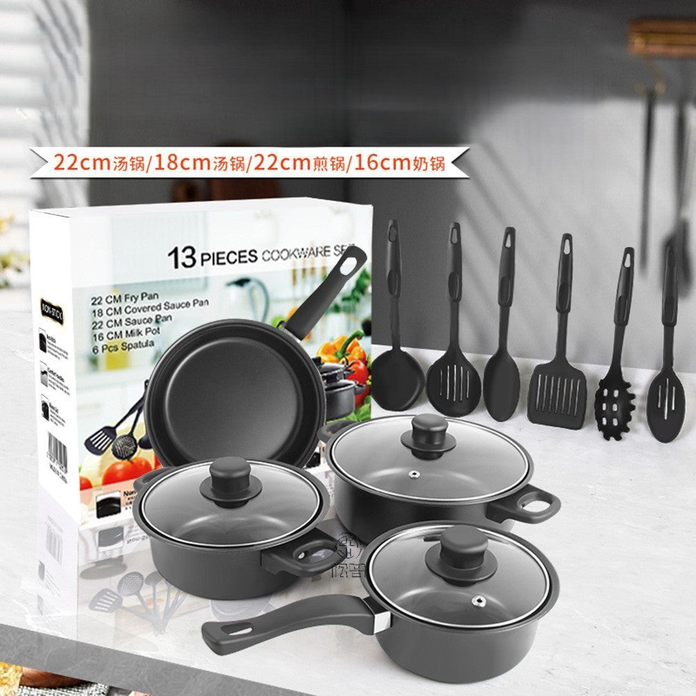 🍳 13-Piece Cookware Set – Pots, Pans & Lids | New 2025 Edition ||