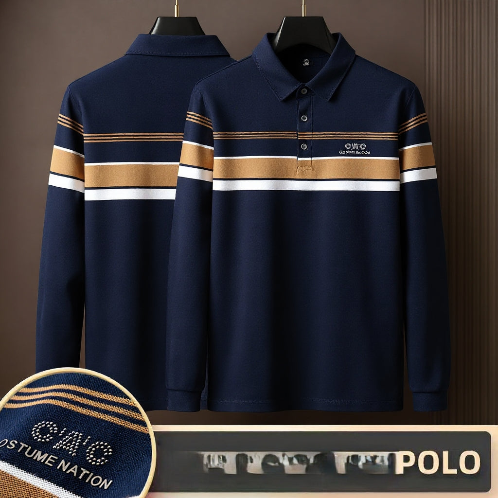 Italian Style Men's Polo Long Sleevs 2026✨