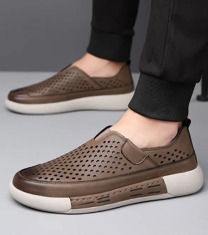 🤎 Elite Brown Breathable Shoes – Class & Comfort for Men